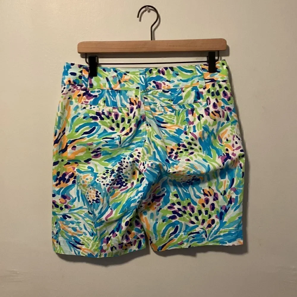 Lilly Pulitzer Multicolor Sea Soire The Chipper Bermuda Shorts Size 2 - Picture 3 of 8
